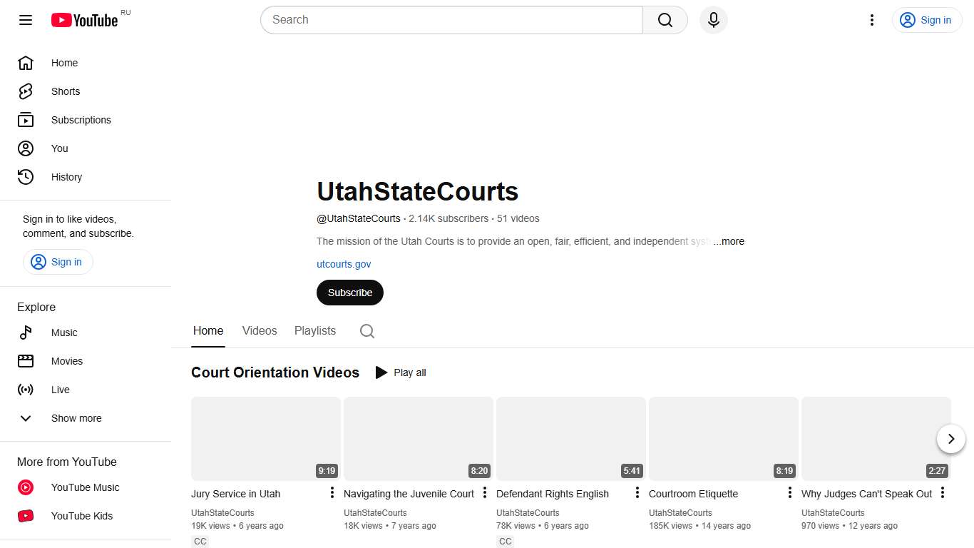 UtahStateCourts - YouTube
