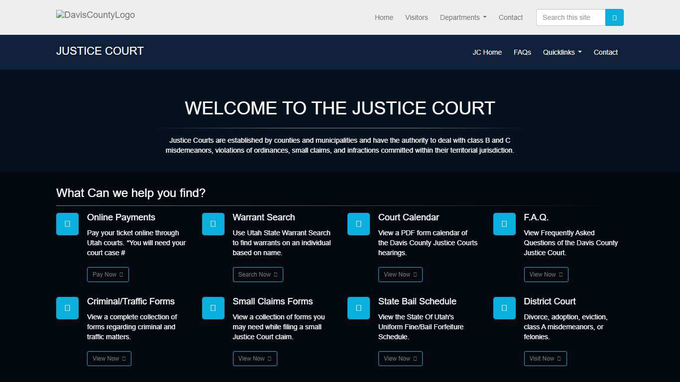 Davis County Justice Court - Home