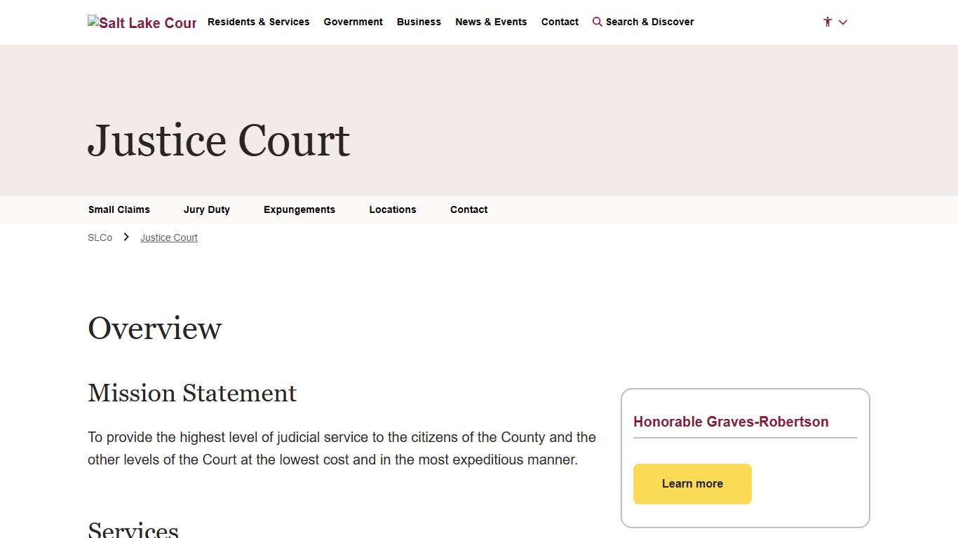 Justice Court | Salt Lake County