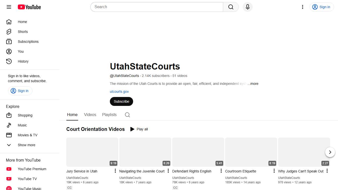 UtahStateCourts - YouTube